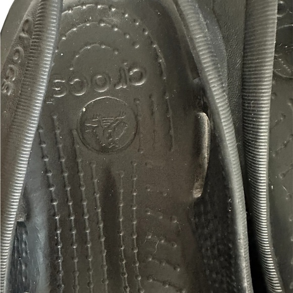 Crocs Womens Kadee Slingback Flats Round Toe Slip On Rubber Black Size 9 - Picture 4 of 4